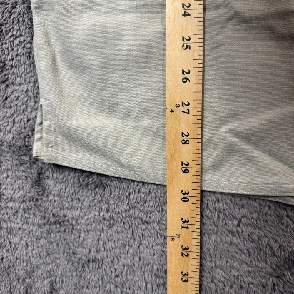 Marlboro Gear 99 Mens Small Tan Cotton Canvas Long Sleeve Button Down Shirt NWT